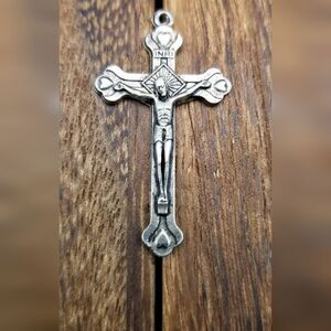Breathtaking crucifix rosary cross pendant Jerusalem P219